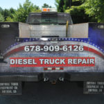 Diesel Truck Repair corporate work vehicle wrap