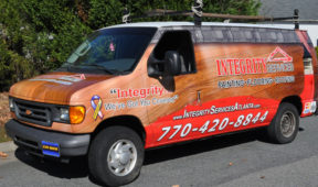Integrity Services corporate van wrap