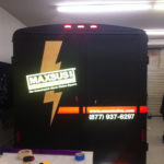 Maxsus corporate reflective trailer wrap