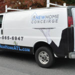 new Home Conceirge corporate Van wrap with logo and lettering