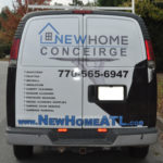 new Home Conceirge corporate Van wrap with logo and lettering