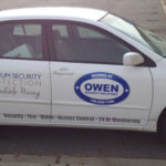 Owen Security corporate fleet wrap.