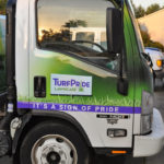 TurfPride corporate work truck wrap.