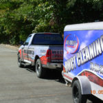Weldons Duct Cleaning corporate traile and pick-up wrap.