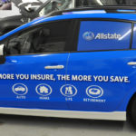 Allstate Insurance corporate SUV full wrap with windows