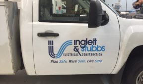 Inglett and Stubbs corporate vehicles logos and lettering.