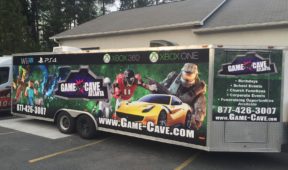 Game Cave corporate trailer wrap