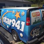 Star 94.1 custom full corporate wrap with logos, letterng, and hood.