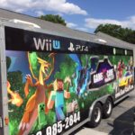 Game cave corporate trailer wrap.